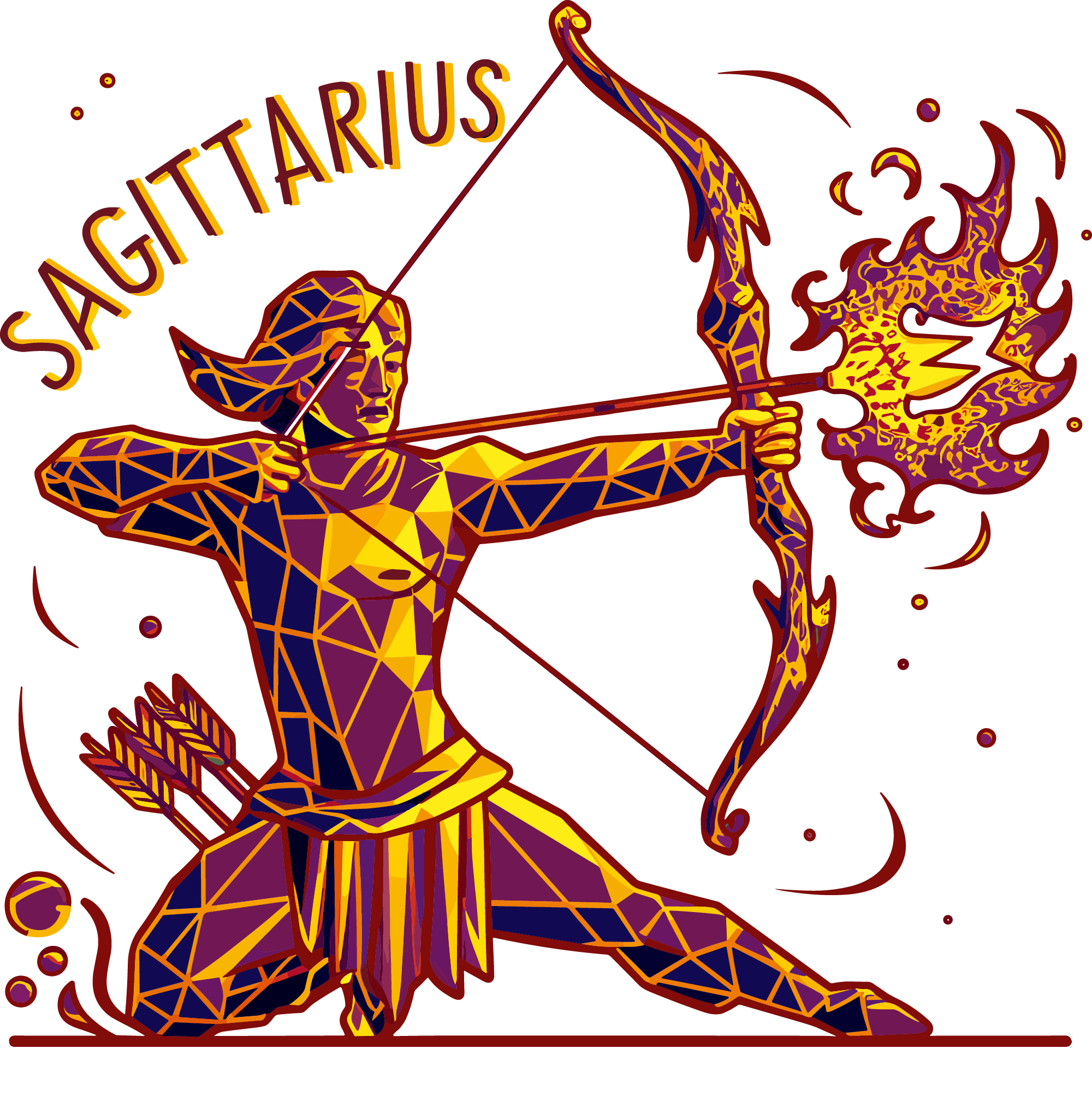 Sagittarius Flame Shooter DTF (direct-to-film) Transfer – Twisted Image ...