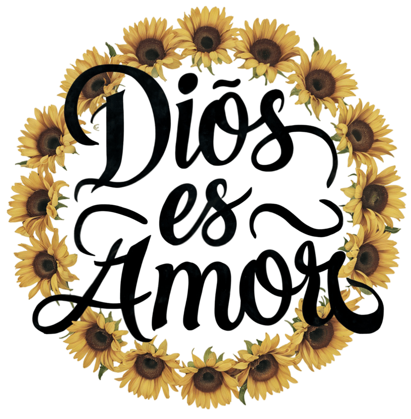 Spanish Motivational Floral 3 DTF (directtofilm) Transfer Twisted