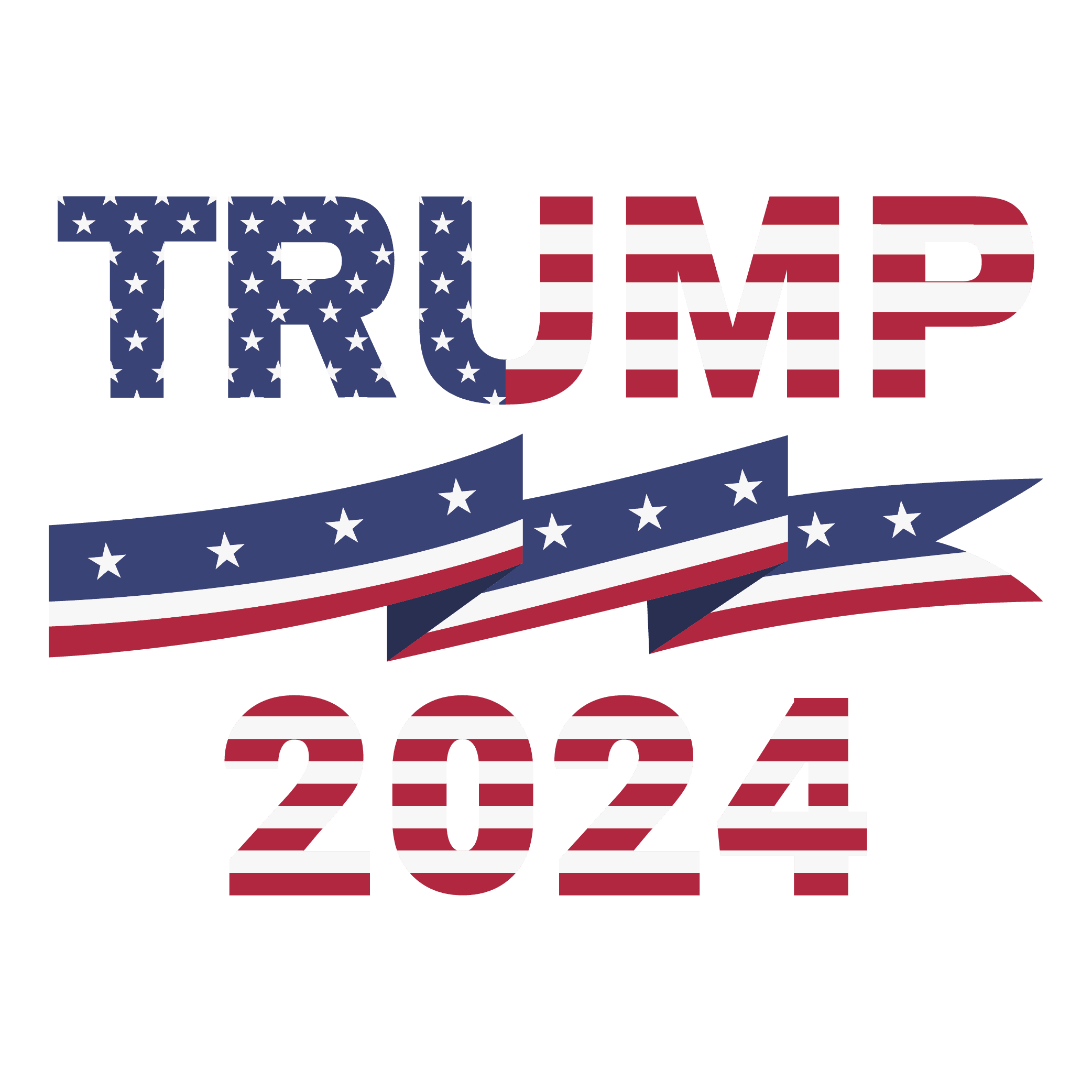 Trump 2025 Flag Colors DTF (directtofilm) Transfer Twisted Image