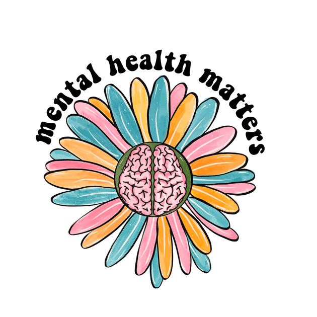 Mental Health Flower Brain – Twisted Image Transfers