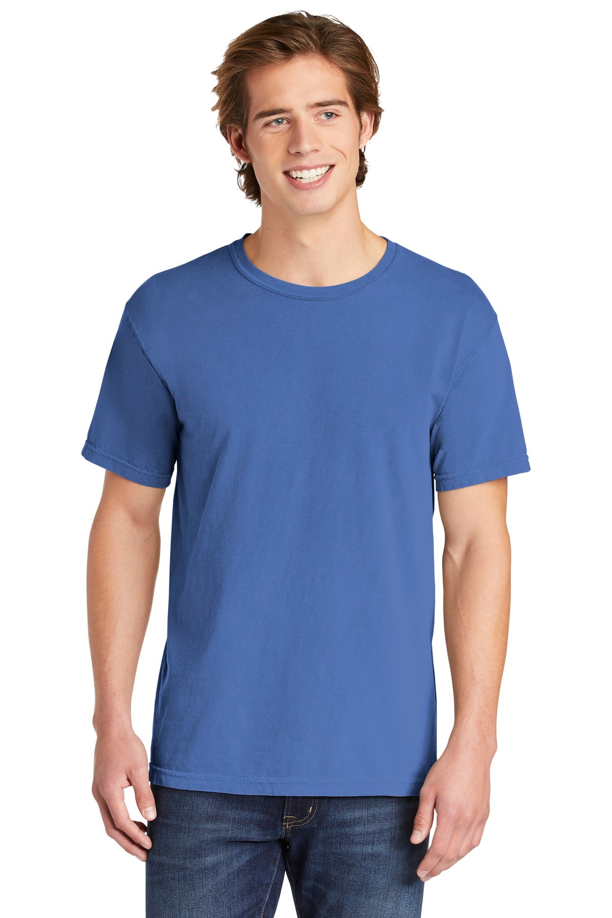 COMFORT COLORS ® Heavyweight Ring Spun Tee. 1717 - Flo Blue – Twisted ...