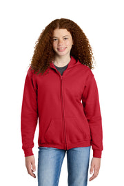 Gildan ®  Youth Heavy Blend ™  Full-Zip Hooded Sweatshirt. 18600B