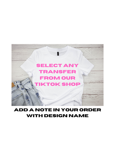 Custom T-Shirt with DTF Transfer Design (White)