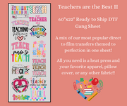 Teachers are the Best 2 60x22" DTF Ready to Ship Gang Sheet