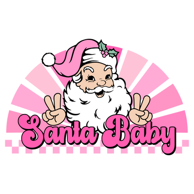 Santa Baby DTF (direct-to-film) Transfer