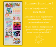 Summer Sunshine 60x22" DTF Ready to Ship Gang Sheet