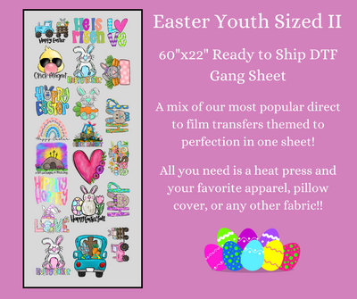 Easter Youth 2 60x22" DTF Ready to Ship Gang Sheet