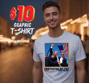 Trump Protected by the Red, White, and Blue T-Shirt