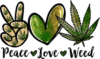 420 (Peace Love Weed) - DTFreadytopress