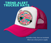 Summer Mama Trucker Hat Sizes 30" DTF Ready to Ship Gang Sheet