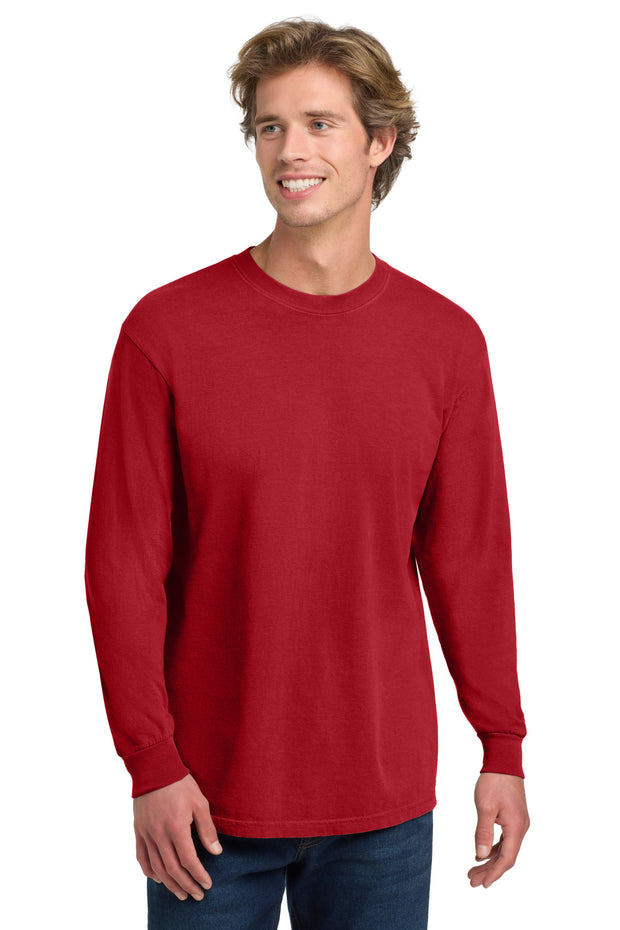 COMFORT COLORS  ®  Heavyweight Ring Spun Long Sleeve Tee. 6014 - Red