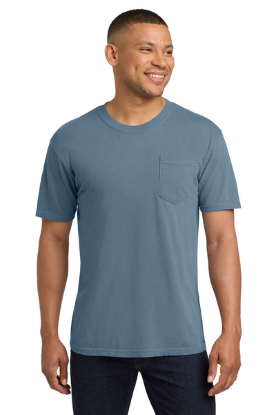 COMFORT COLORS  ®  Heavyweight Ring Spun Pocket Tee. 6030 - Blue Jean