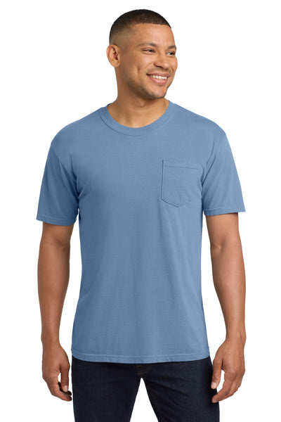 COMFORT COLORS  ®  Heavyweight Ring Spun Pocket Tee. 6030 - Washed Denim