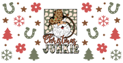 Santa Claus Christmas Junkie-Howdy Christmas-Cowboy Christmas 16oz UV DTF Libby Cup Wrap