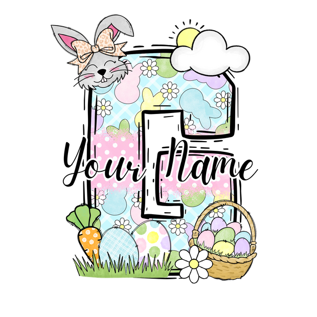 Personalized Easter Letters DTF (direct-to-film) Transfer