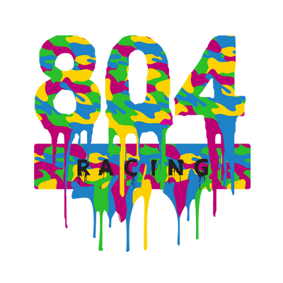 804 Racing Color Drip DTF (direct-to-film) Transfer