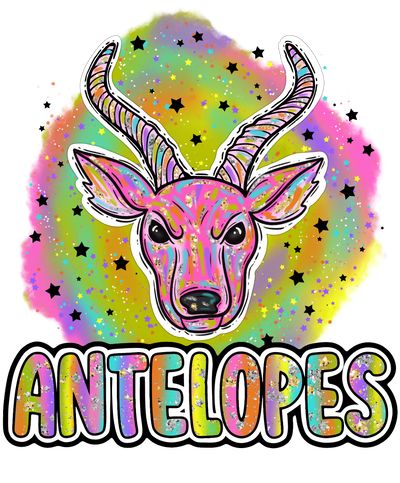 90s Girl Nostalgia Mascots Antelopes DTF (direct-to-film) Transfer