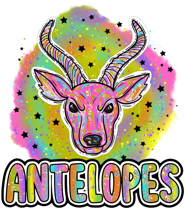90s Girl Nostalgia Mascots Antelopes DTF (direct-to-film) Transfer