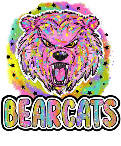 90s Girl Nostalgia Mascots Bearcats DTF (direct-to-film) Transfer