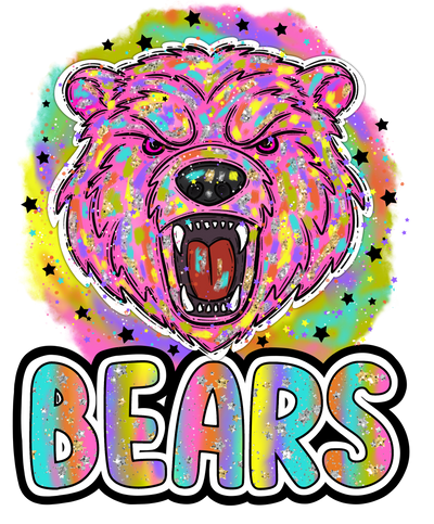 90s Girl Nostalgia Mascots Bears DTF (direct-to-film) Transfer