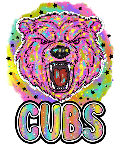 90s Girl Nostalgia Mascots Cubs DTF (direct-to-film) Transfer