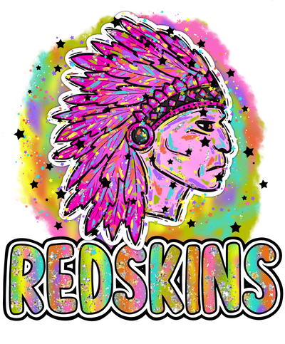 90s Girl Nostalgia Mascots Redskins DTF (direct-to-film) Transfer