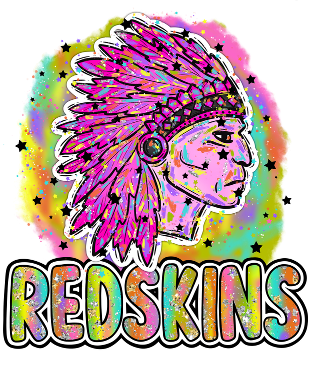 90s Girl Nostalgia Mascots Redskins DTF (direct-to-film) Transfer