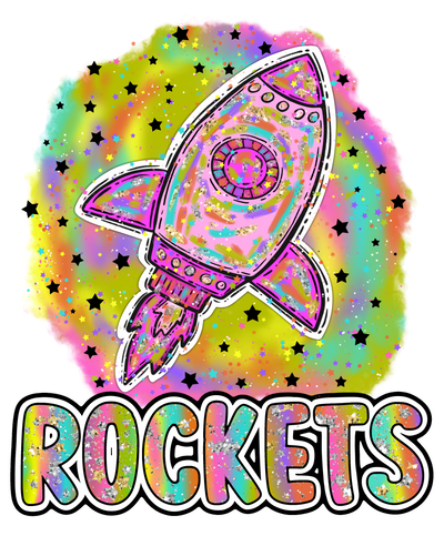 90s Girl Nostalgia Mascots Rockets DTF (direct-to-film) Transfer