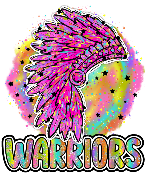 90s Girl Nostalgia Mascots Warriors DTF (direct-to-film) Transfer
