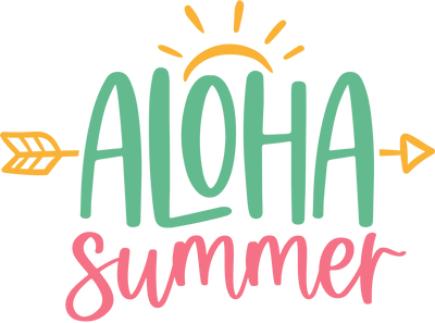 Aloha Summer DTF (direct-to-film) Transfer