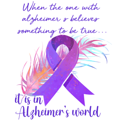 Alzheimer's Awareness with Feather DTF (direct to film) Transfer