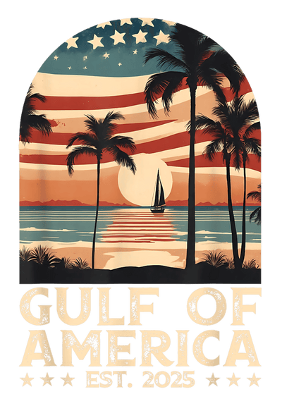 American Flag in Sky Gulf of America DTF (direct-to-film) Transfer