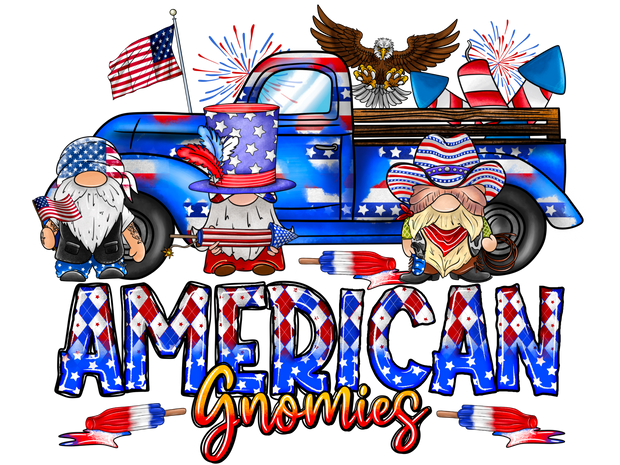 American Gnomies Truck DTF (direct to film) Transfer