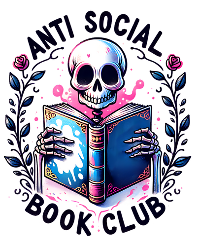 Anti Social Book Club Pink Flowers DTF (direct-to-film) Transfer