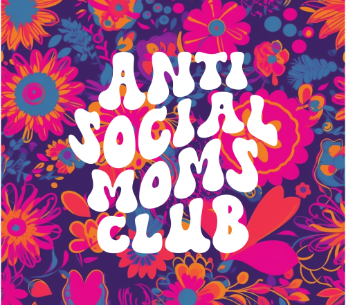 Antisocial Moms Club UV DTF Wraps for 20 oz Skinny Tumbler