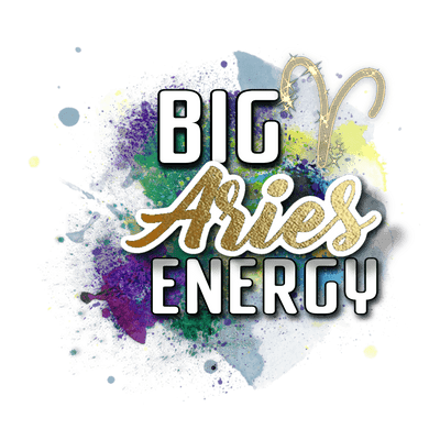 Aries in Gold Big Energy DTF (direct-to-film) Transfer