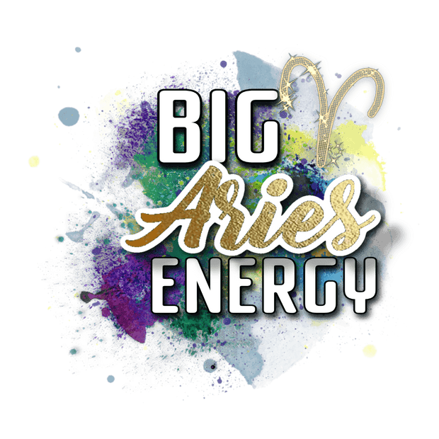 Aries in Gold Big Energy DTF (direct-to-film) Transfer