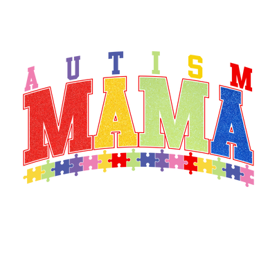 Autism Mama Puzzle DTF(direct to film) Transfer