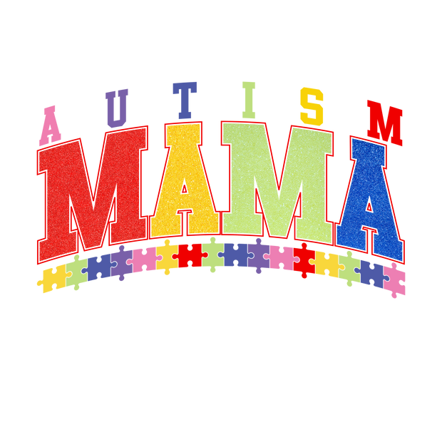 Autism Mama Puzzle DTF(direct to film) Transfer