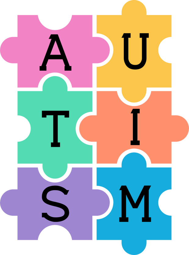 Autism Puzzle Water Colors DTF(direct to film) Transfer