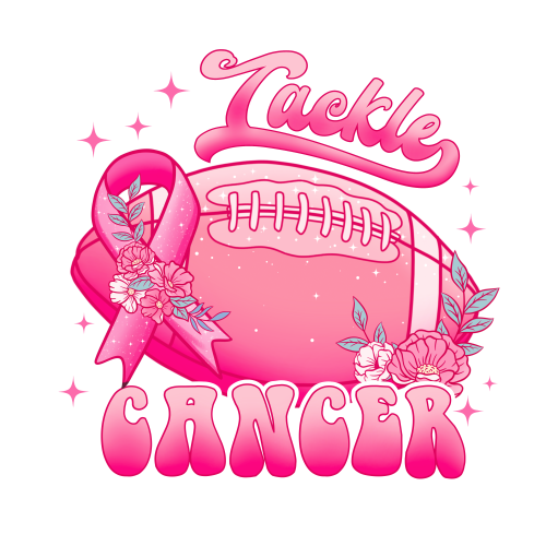 BC002-Tackle Cancer DTF (direct-to-film) Transfer