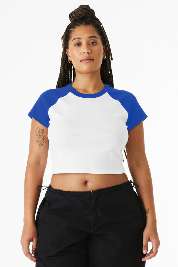 BELLA+CANVAS ®  Women's Micro Rib Raglan Baby Tee BC1201