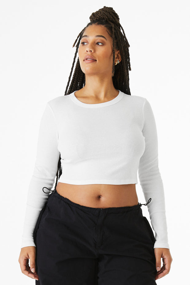 BELLA+CANVAS ®  Women's Micro Rib Long Sleeve Baby Tee BC1501