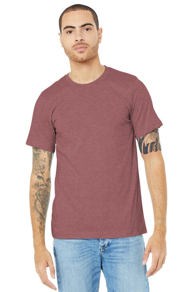 BELLA+CANVAS  ®  Unisex Heather CVC Short Sleeve Tee. BC3001CVC - Heather Mauve