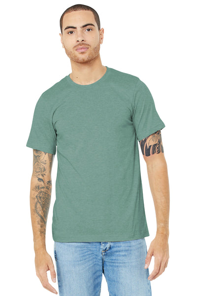 BELLA+CANVAS  ®  Unisex Heather CVC Short Sleeve Tee. BC3001CVC - Heather Prism Dusty Blue