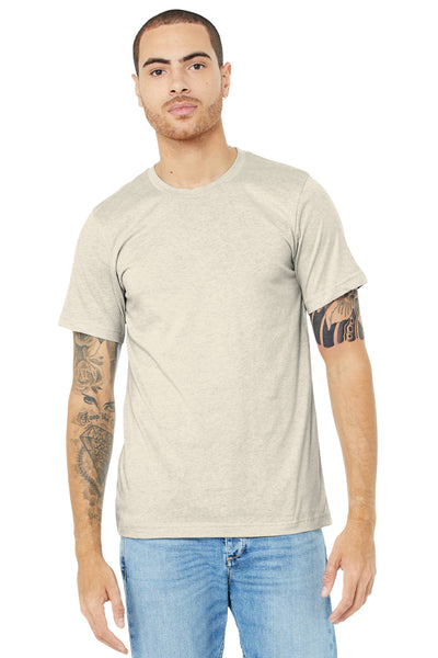 BELLA+CANVAS  ®  Unisex Heather CVC Short Sleeve Tee. BC3001CVC - Heather Prism Natural
