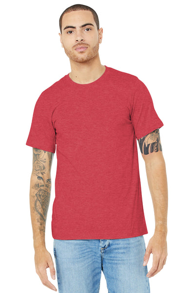 BELLA+CANVAS  ®  Unisex Heather CVC Short Sleeve Tee. BC3001CVC - Heather Red