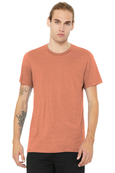 BELLA+CANVAS  ®  Unisex Heather CVC Short Sleeve Tee. BC3001CVC - Heather Sunset