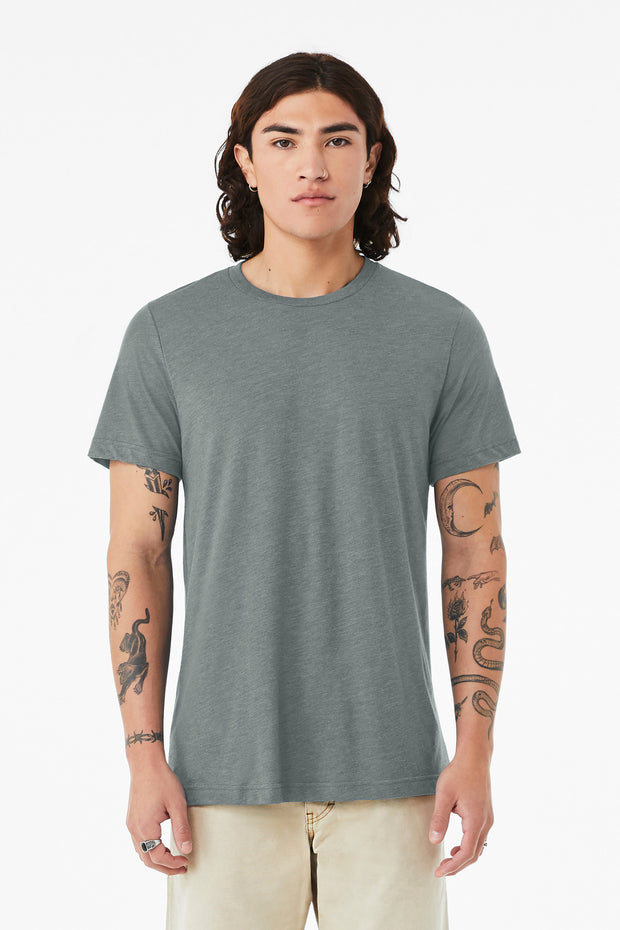 BELLA+CANVAS  ®  Unisex Triblend Short Sleeve Tee. BC3413 - Blue Storm Triblend
