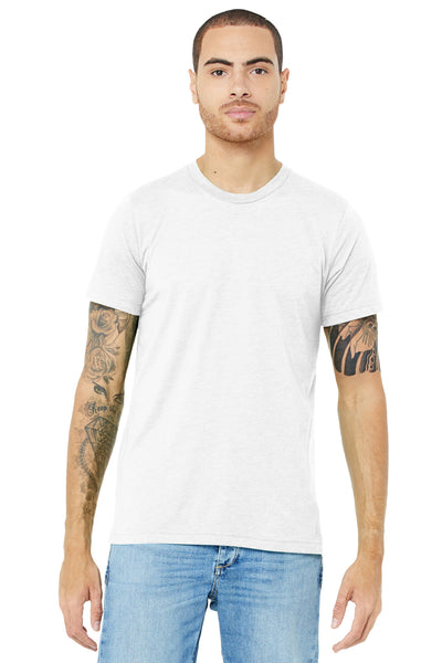 BELLA+CANVAS  ®  Unisex Triblend Short Sleeve Tee. BC3413 - Solid White Triblend